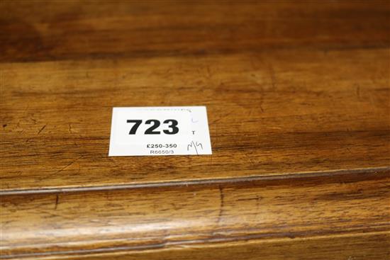 A mid 18th century French walnut buffet W.150cm